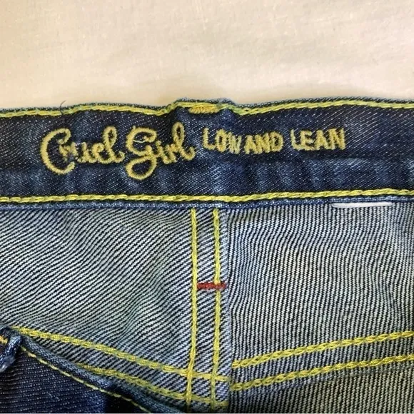CRUEL GIRL Allison Low & Lean Juniors Dark Wash Bootcut Denim Low Rise Jean 3L # - Image 8