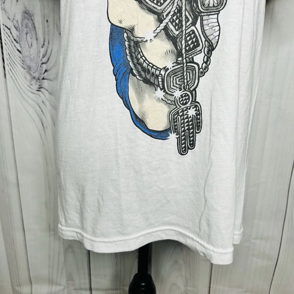Billie Eilish Bling Graphic T-Shirt Women Size M White Short Sleeve - Image 6