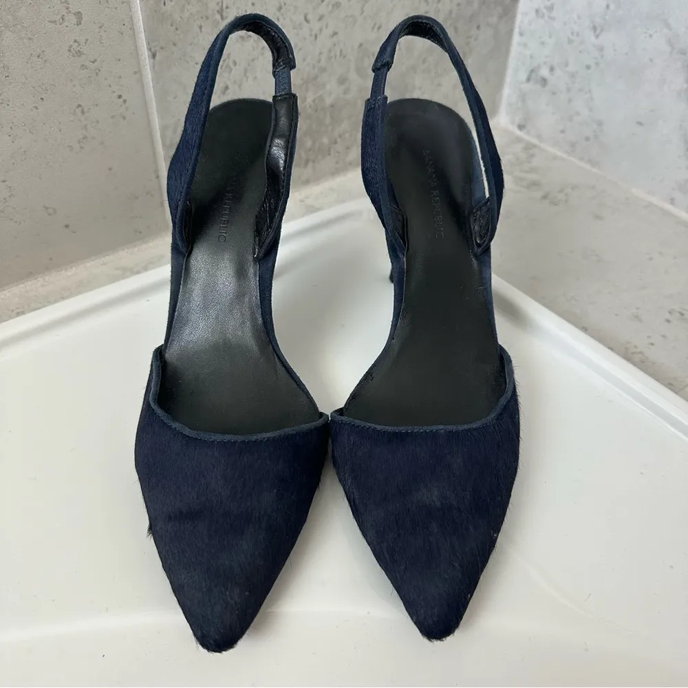 Women’s Calf Hair Slingback Heels Size 9 - Image 4