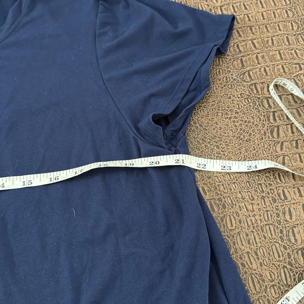 Cuddl Duds Flexwear Navy Blue Short Sleeve Top Women’s 1X - Image 6