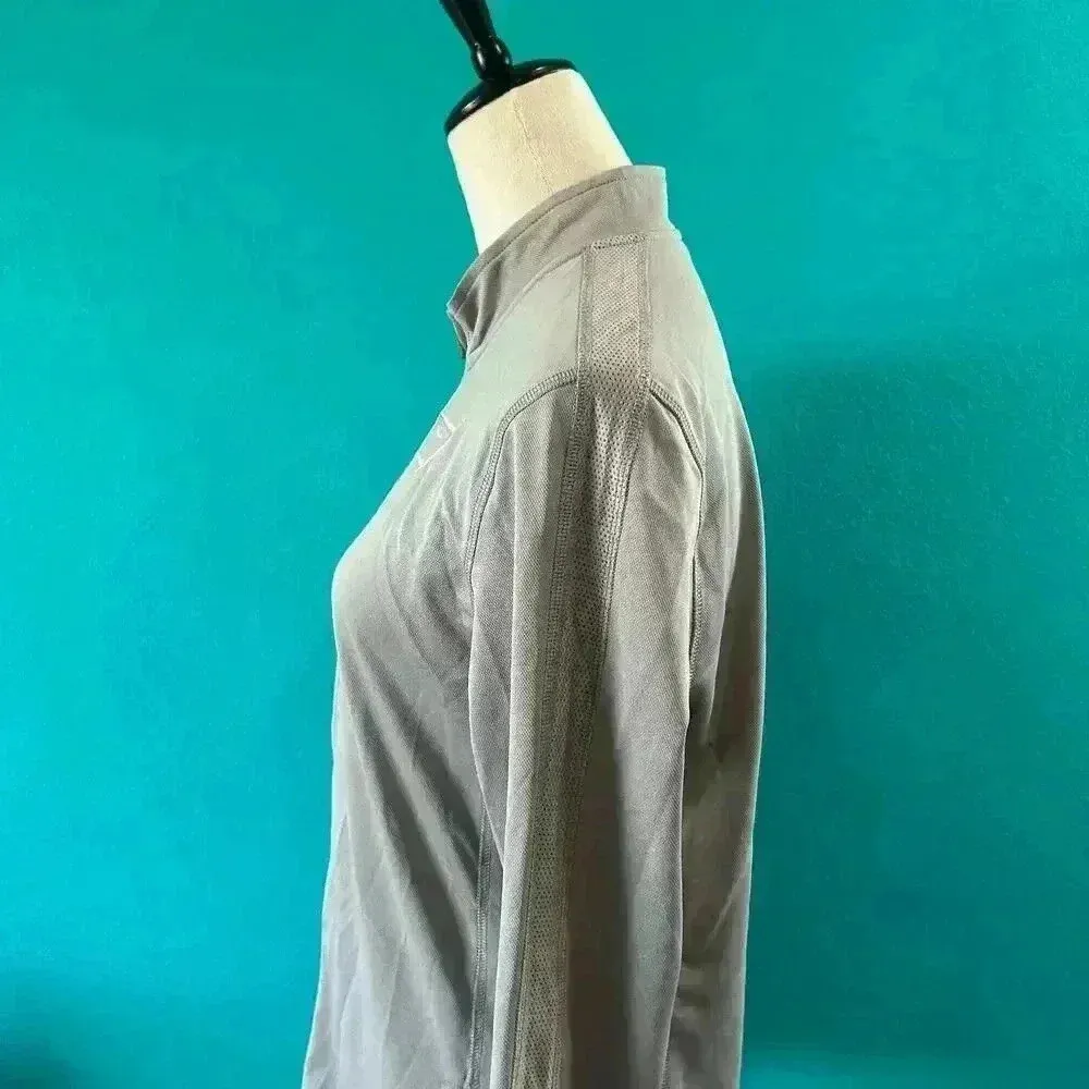 Gymshark Women's Training Zip Up Jacket In Gray Workout Running Light Size M - Image 5