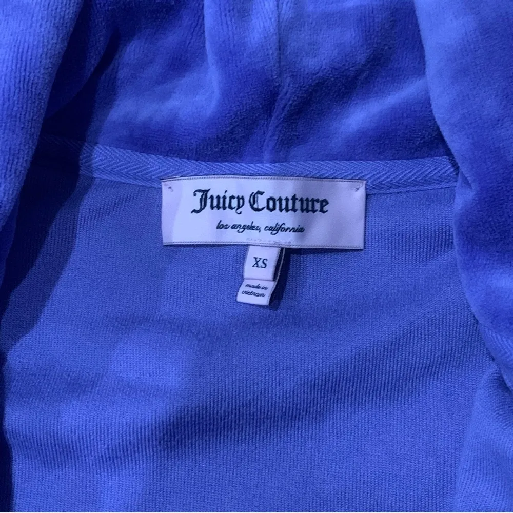 Juicy Couture Velour Tracksuit Jacket Hazy Violet Hoodie Basic Women's XS NWT - Image 5