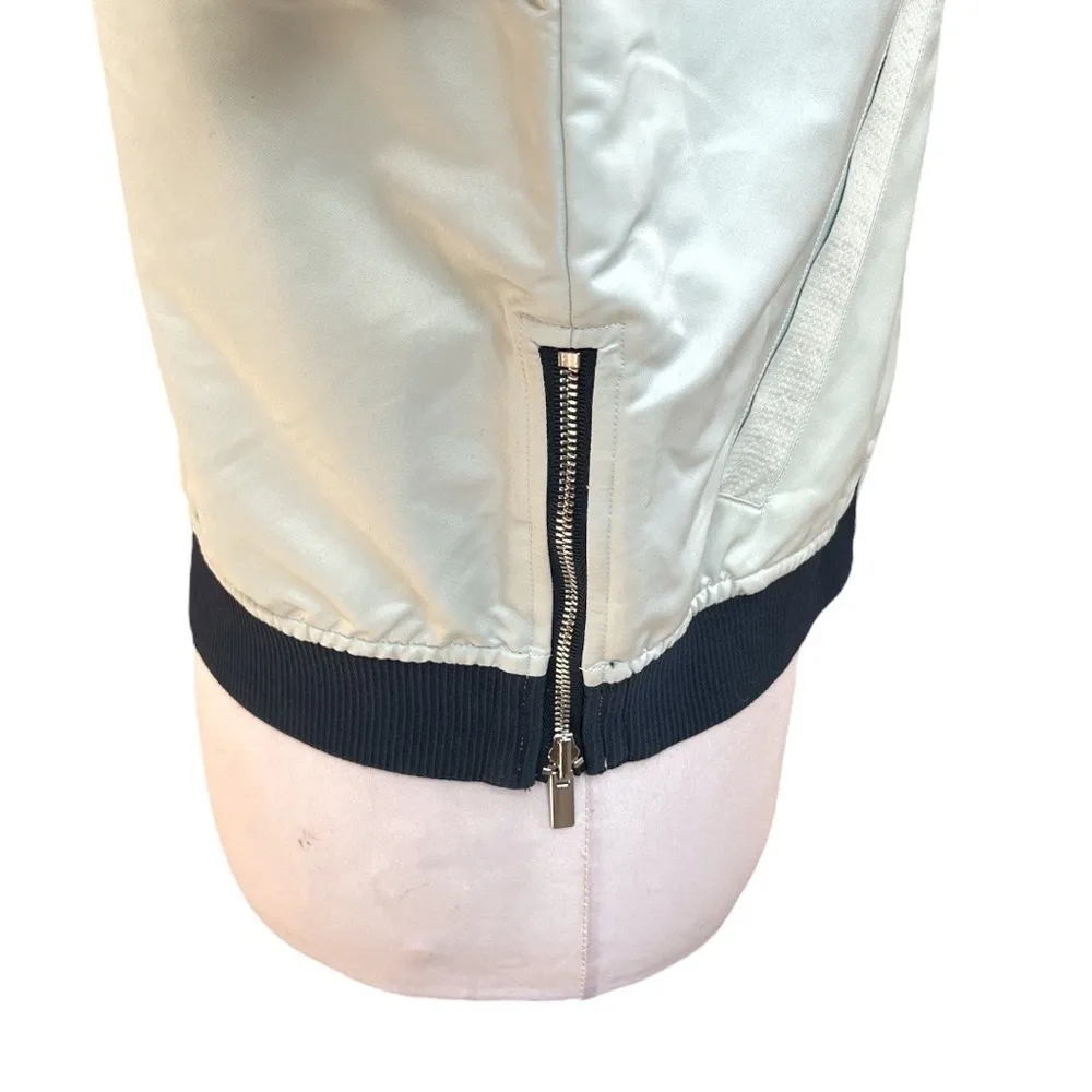 New Balance Heatloft Reversible Bomber Jacket Ocean Air Galaxy Navy Blue Medium - Image 6