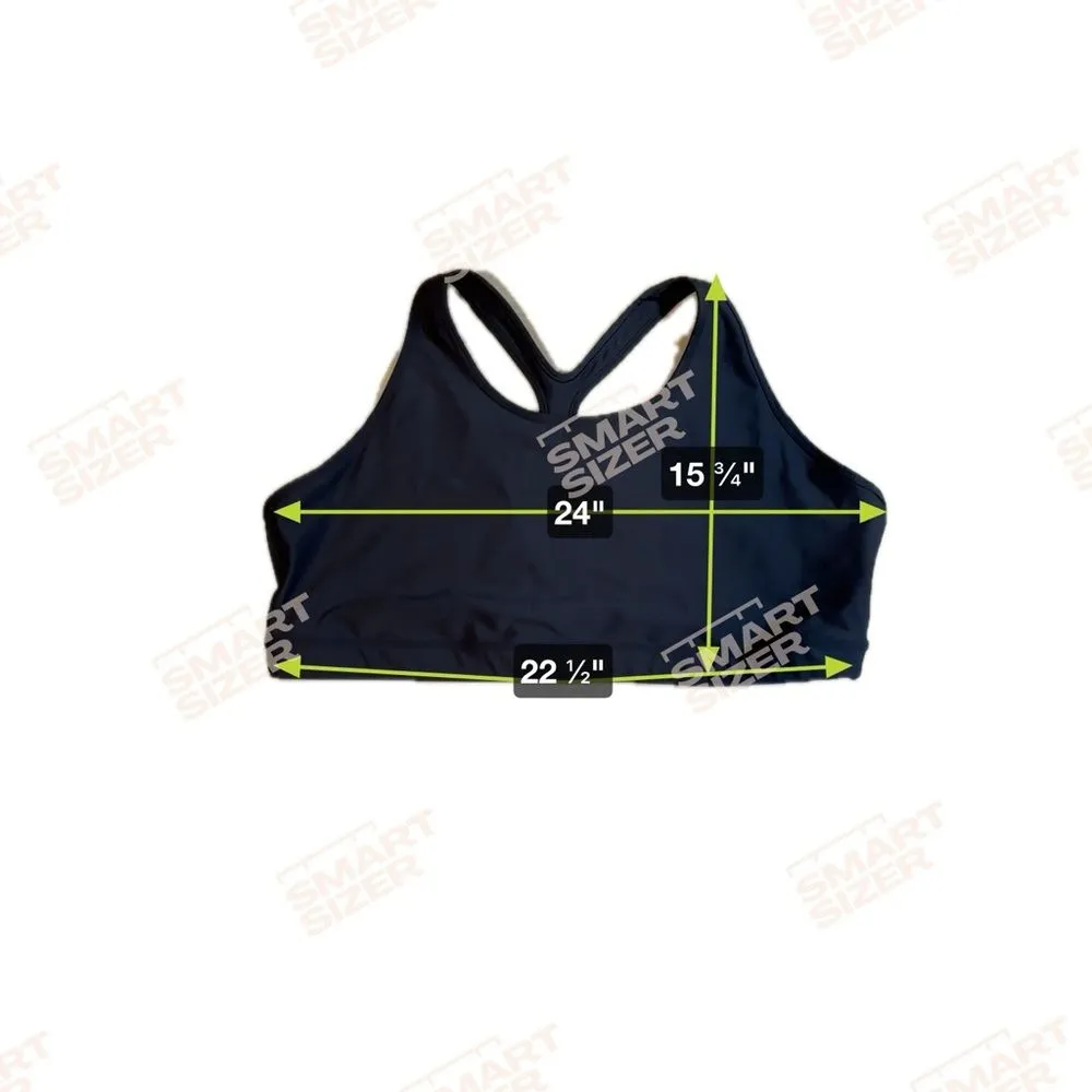 Old Navy‎ Active Black Powersoft Sports Bra Size 4X Medium Support - Image 8