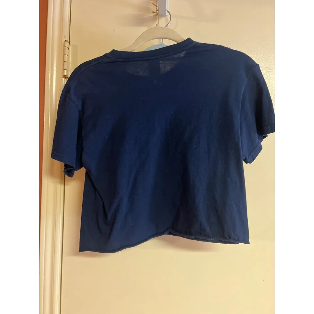 Gildan Heavy Cotton "Crushtober" Cropped T-Shirt Astros Baseball Graphic S - Image 5