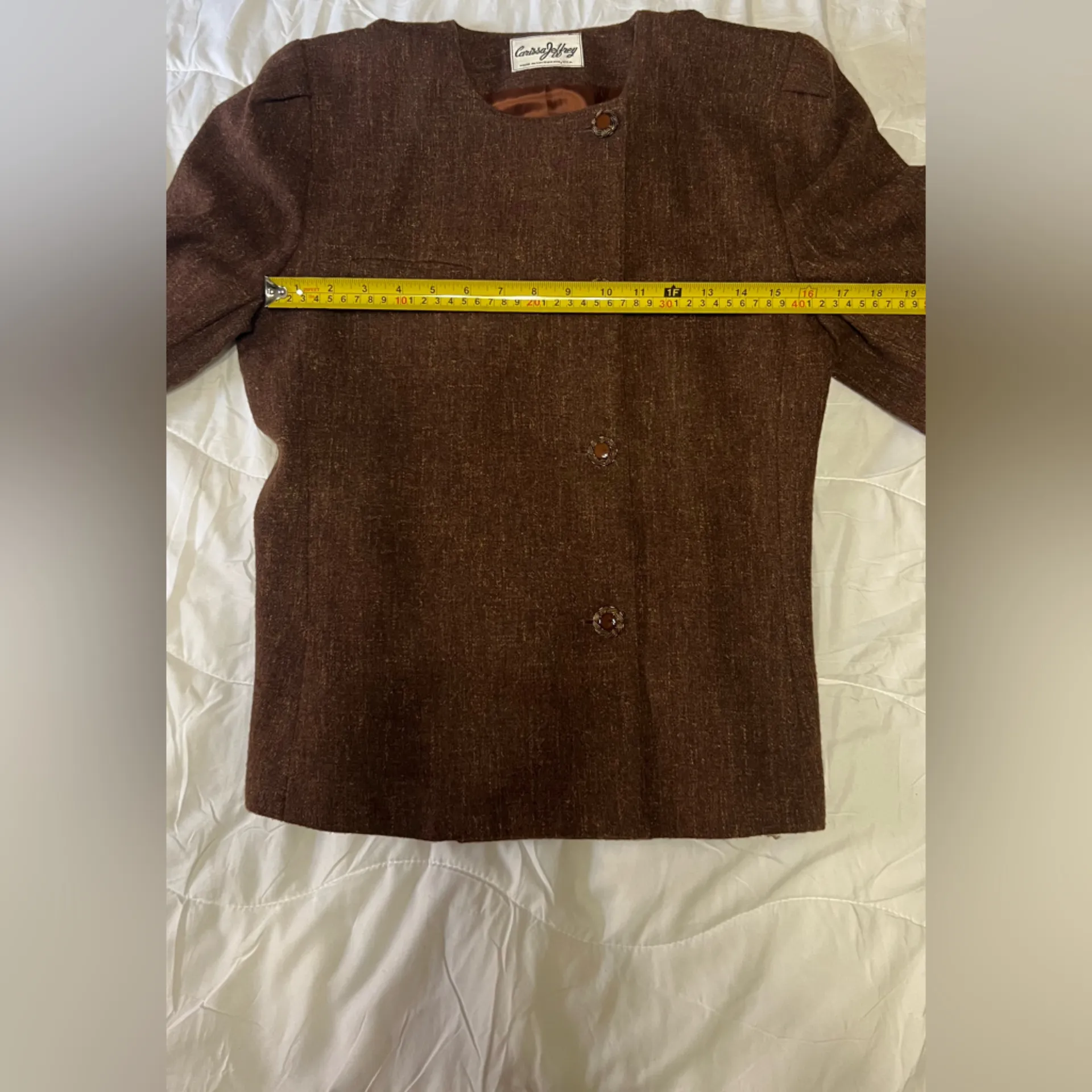 Vintage Wool Brown Two - Image 3