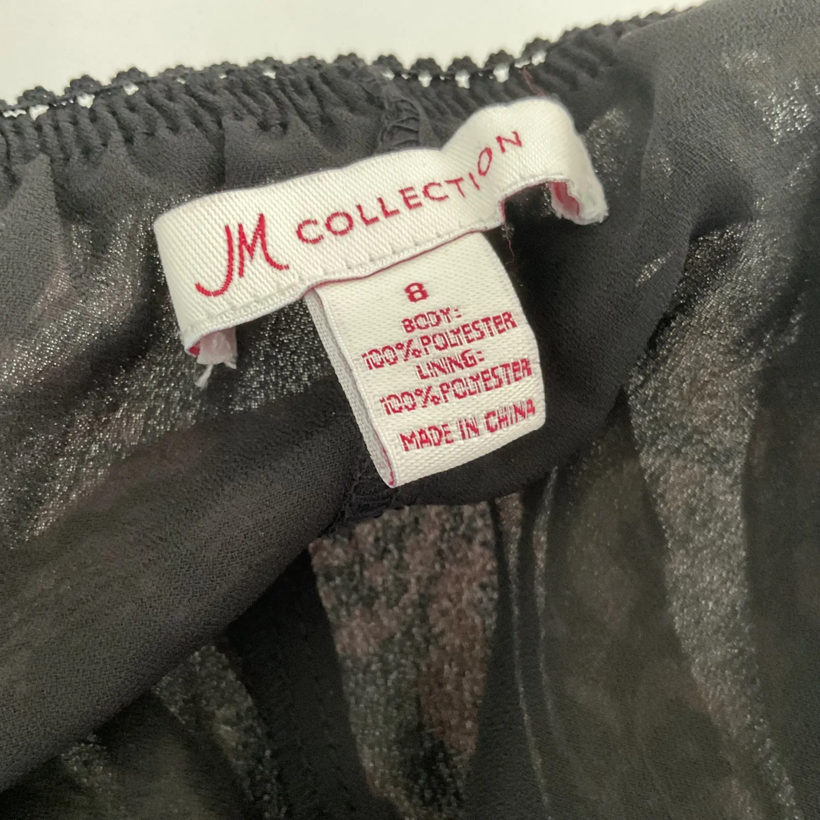 JM Collection Women's Size 8 Boho Floral Print Maxi Skirt Black Pink Beige - Image 4