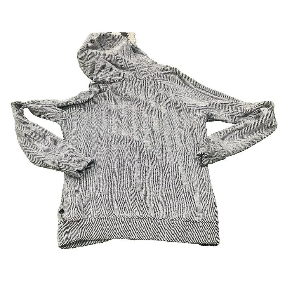 Maison Scotch Casual Funnel Neck Double Hood Hoodie Pullover Sweater Size Medium - Image 11