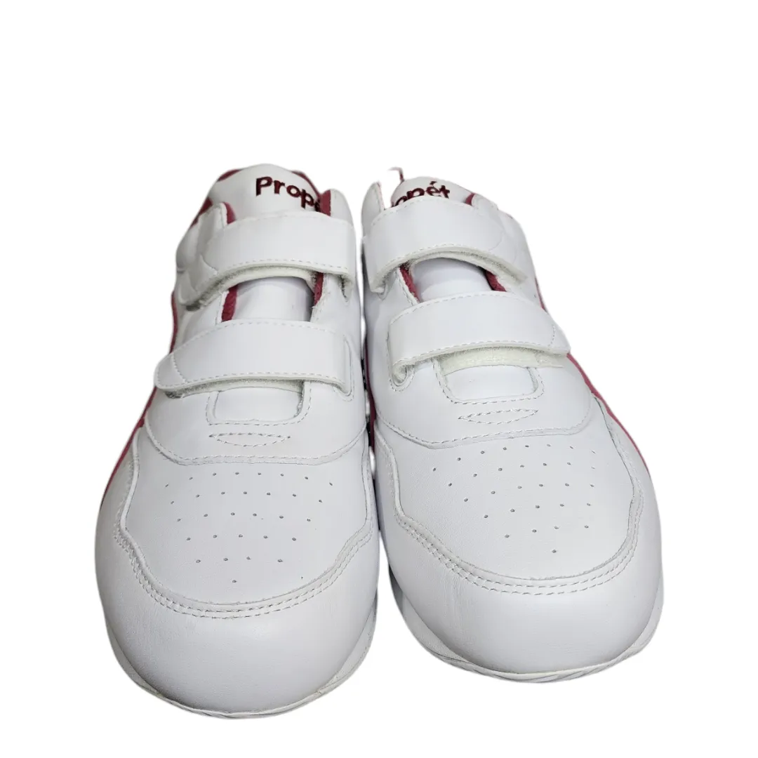 Propet Tour Walker Strap Shoes White/Berry Leather Hook & Loop Women’s Size 10 White - Image 12
