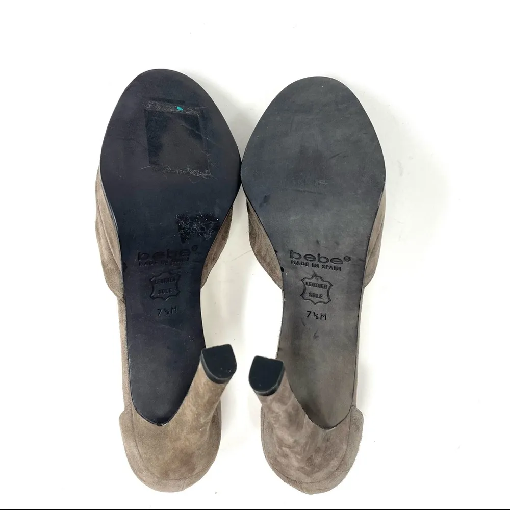BEBE suede ankle wrap heels, made in Spain, size 7.5 - Image 12