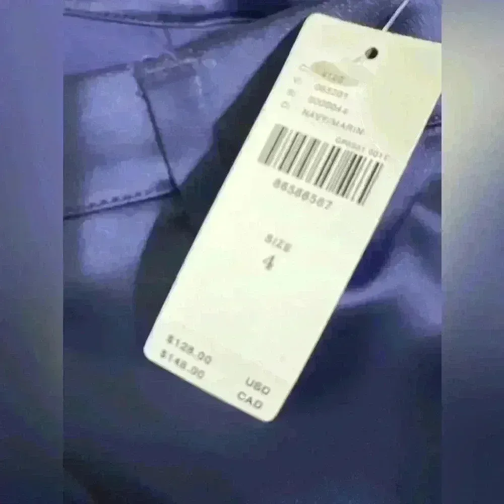 Anthropologie $128 Purple Sateen Satin Trouser Maxi Skirt Slit NEW Size 4 - Image 5