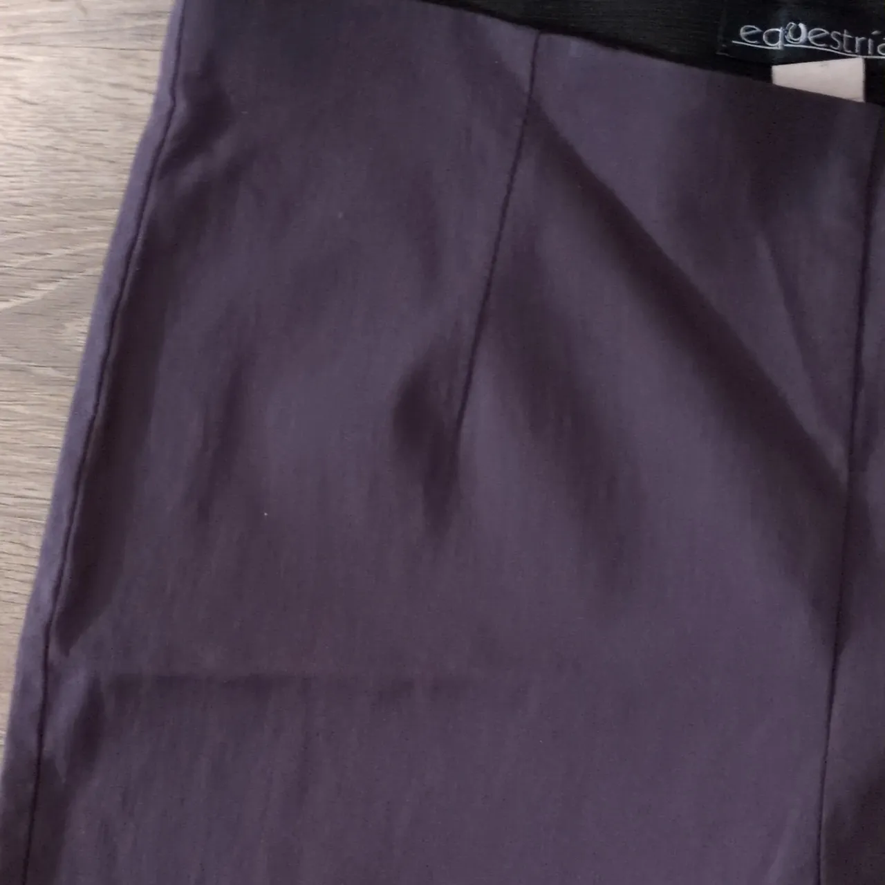 Equestrian Gray Pull On Horseback Riding Pants Size XL - Image 2