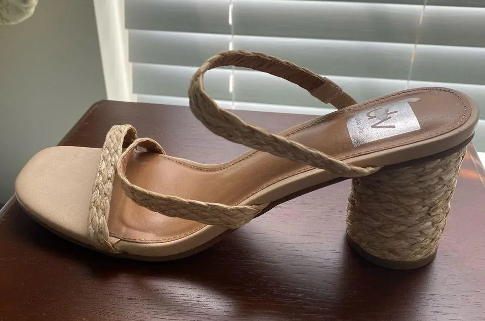 dv Dolce Vita Raffia Strappy Sandal Shoe Size 8 - Image 4