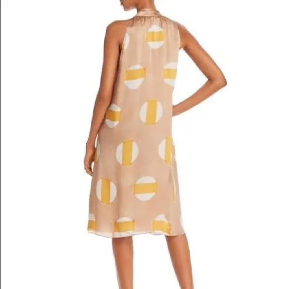 Theory Glass Silk Halter Scarf Dress - Image 3