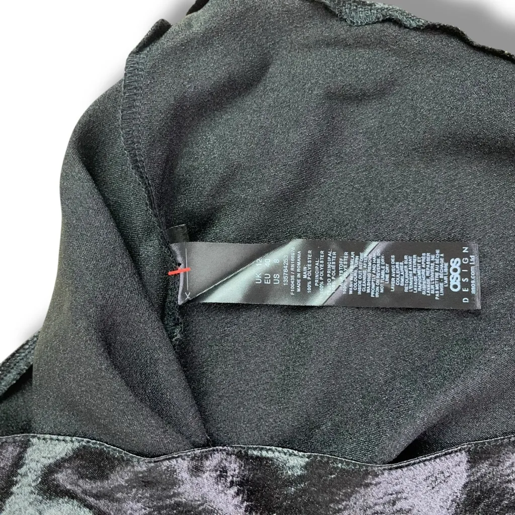 🆕 ASOS Design Textured Satin Asymmetric Twist Top - Image 8