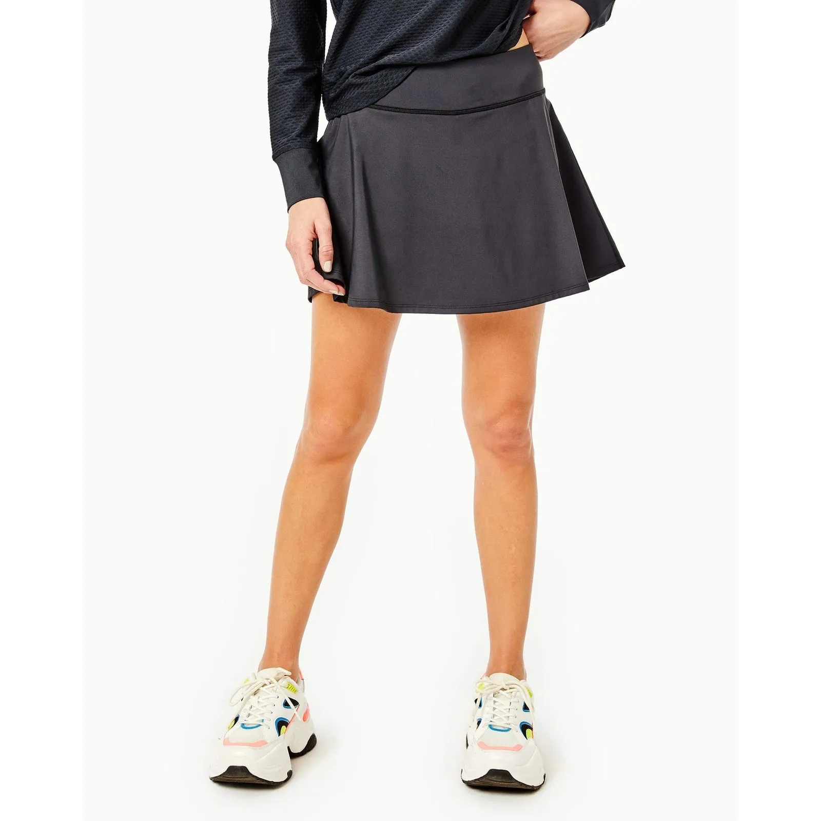 Addison Bay Black Golf Tennis Athletic Flounce Mini Skirt Shorts Size XXS - Image 2