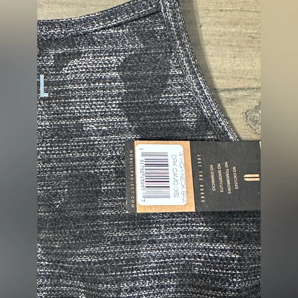 NWT NOBULL Women’s High-Neck Sports Bra - XS - Dark Camo Melange - Image 5