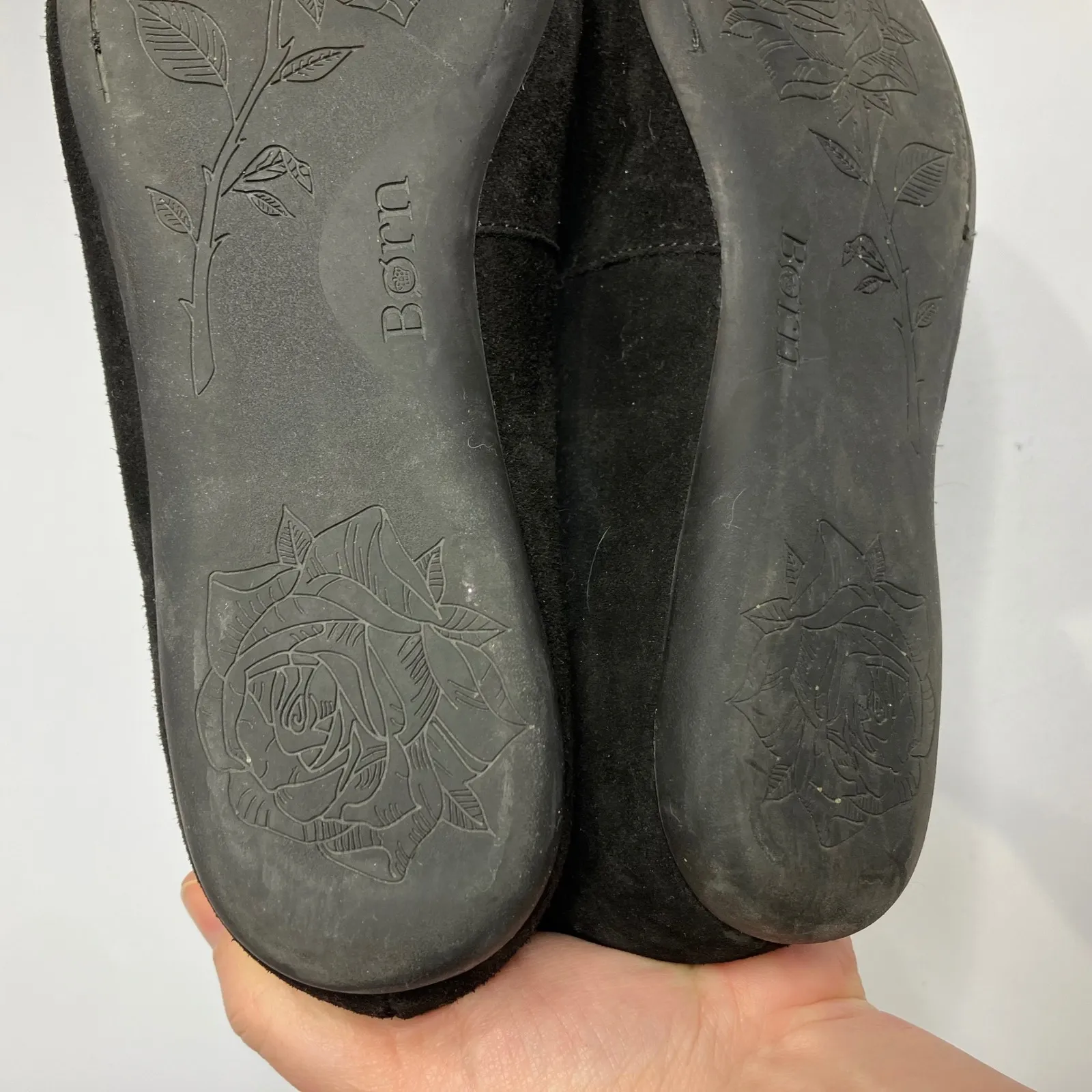 Born black suede braided loafers women's size 10 business casual minimalist - Image 10