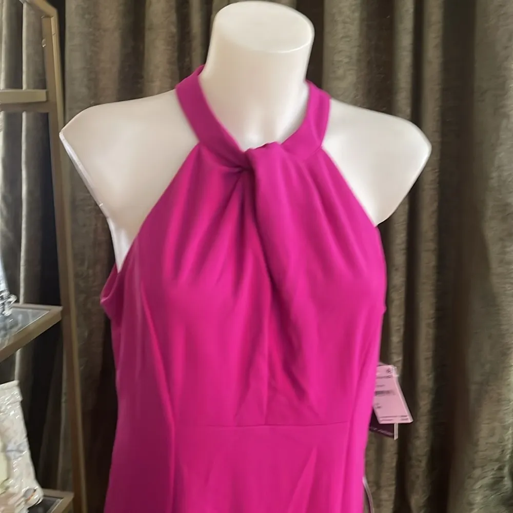 Julia Jordan Twist Halter Neck Sleeveless Stretch Crepe Sheath Dress $119 - Image 6