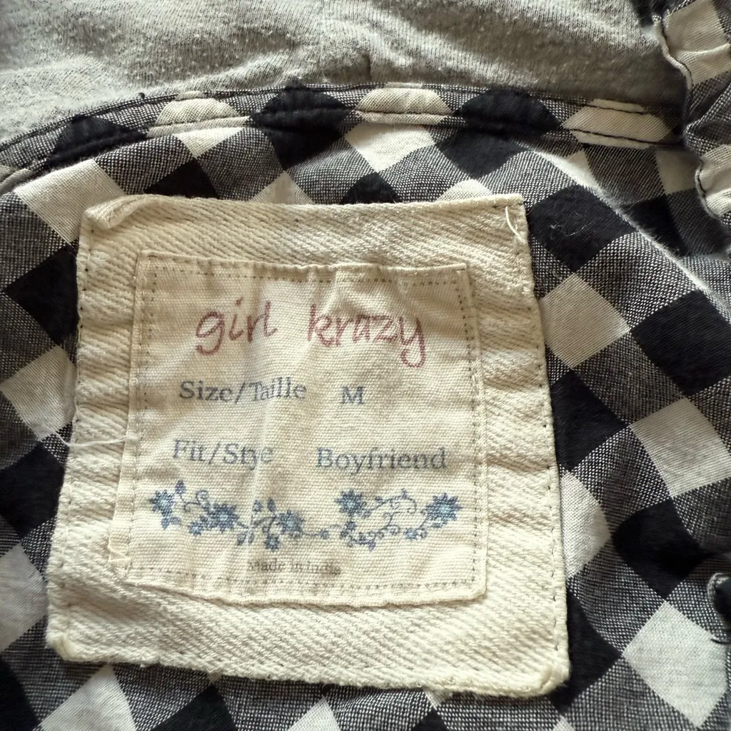 Girl Krazy Black and White Checkered Top - Image 6