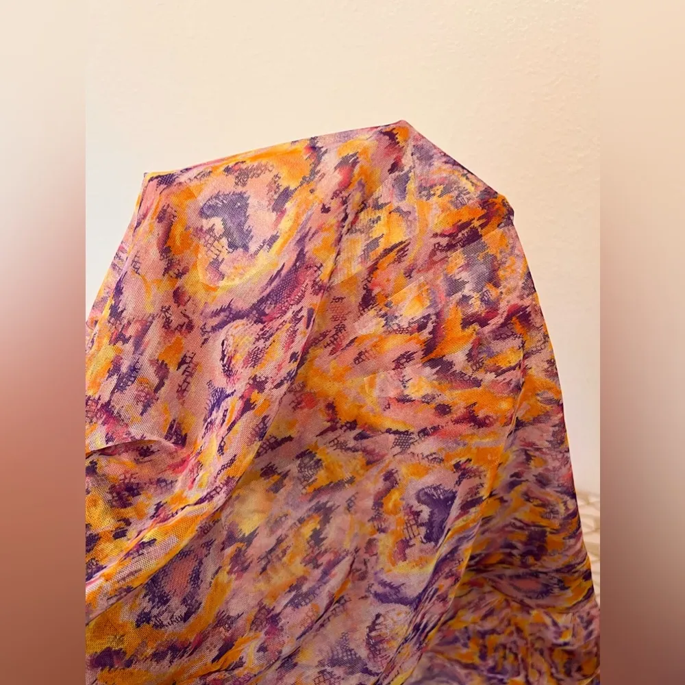 Savage x Fenty Floor Length Back Crisscross Tie Mesh Robe Size Xl/1X - Image 9