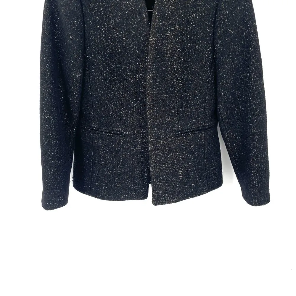 J.Crew Going Out Tinsel Tweed Blazer Black Lurex - Image 8