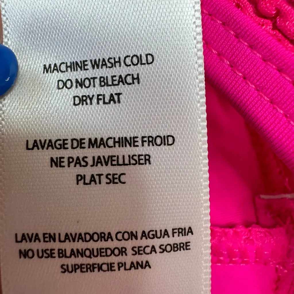 Good American Always Fits Khloe Scoop Bikini Top in Pink Glow XXS/XS NEW - Image 9