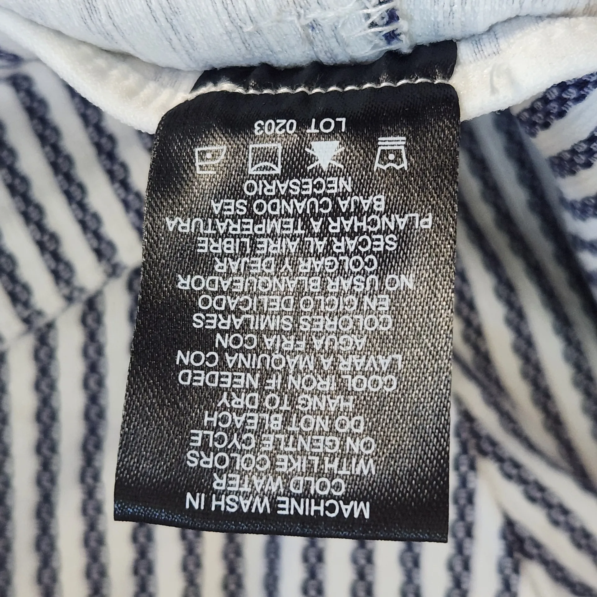 Hilary Radley Navy and White Striped Bermuda Shorts NWT Size XXL Pull-on Shorts - Image 7