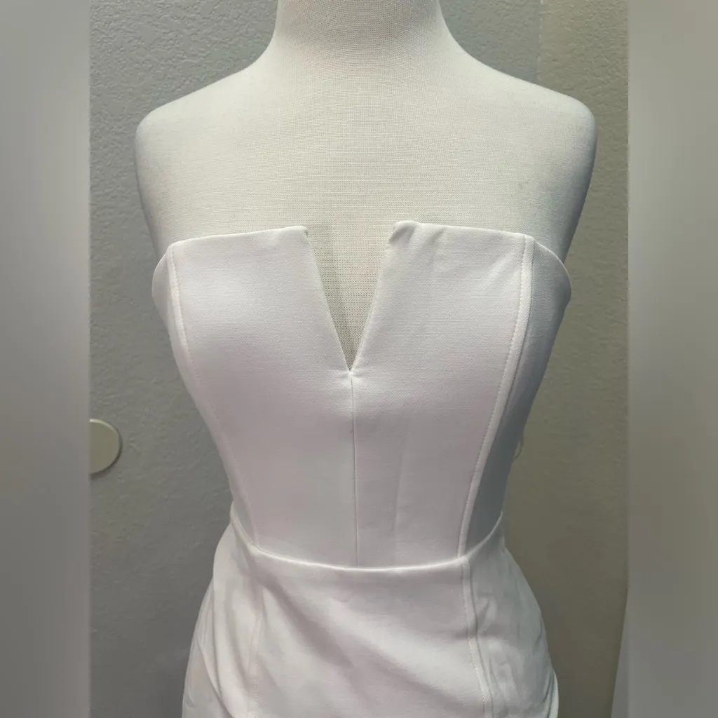 NWT Veronica Beard Nabi Strapless Body Skimming Dress in Off White Sz 0 $698‎ - Image 7