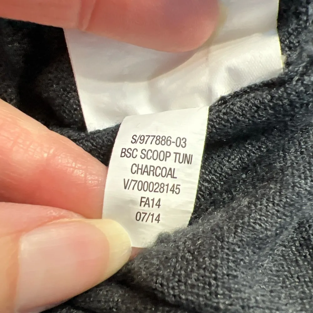 Old Navy‎ Charcoal Scoop Neck Tunic Sweater - Image 9