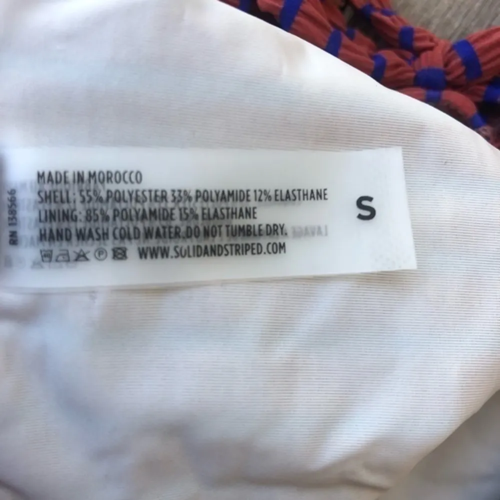 Solid & Striped  Off the Shoulder Ruffle Bikini Top - Image 5