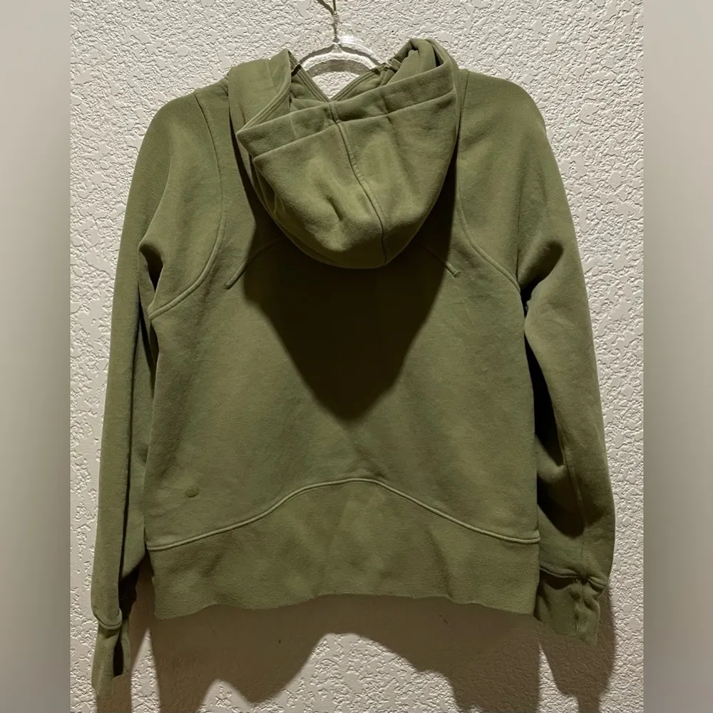 Lululemon Loungeful Hoodie Fleece Sweatshirt Bronze Green Size 0 - Image 6