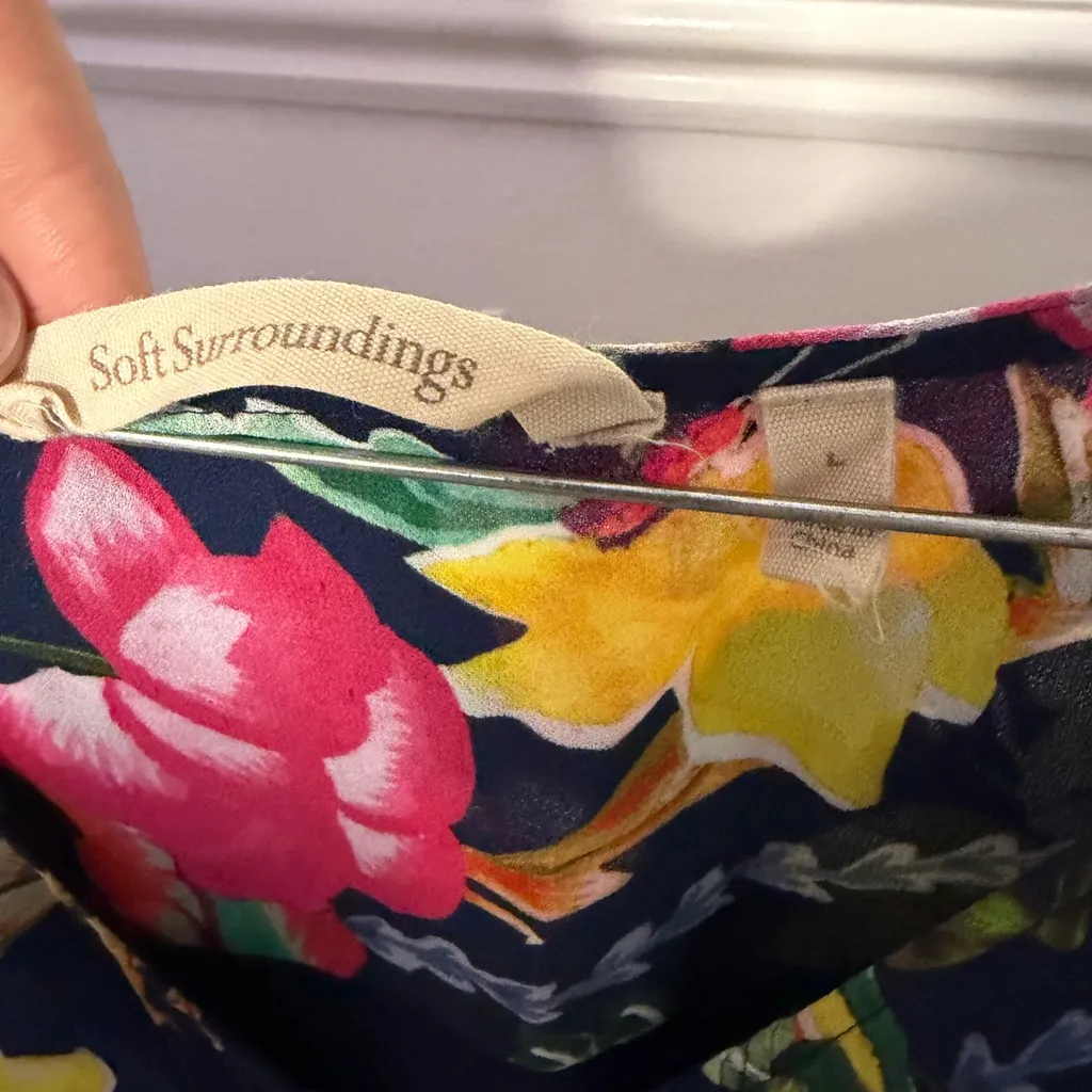 Soft Surroundings Multicolor Floral Top - Image 2