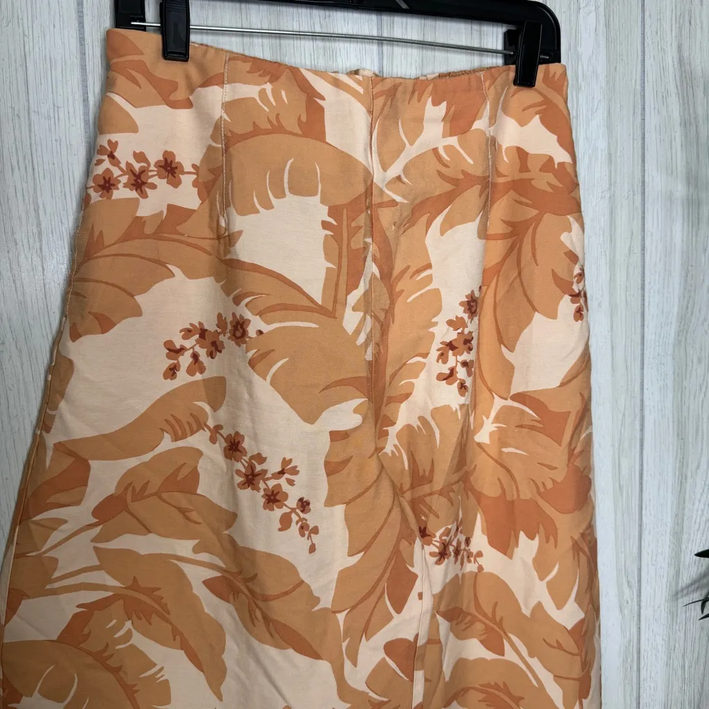 Soft Surroundings Grand Garden Wide Leg Trousers in Canyon Sunset size S Small - Image 4