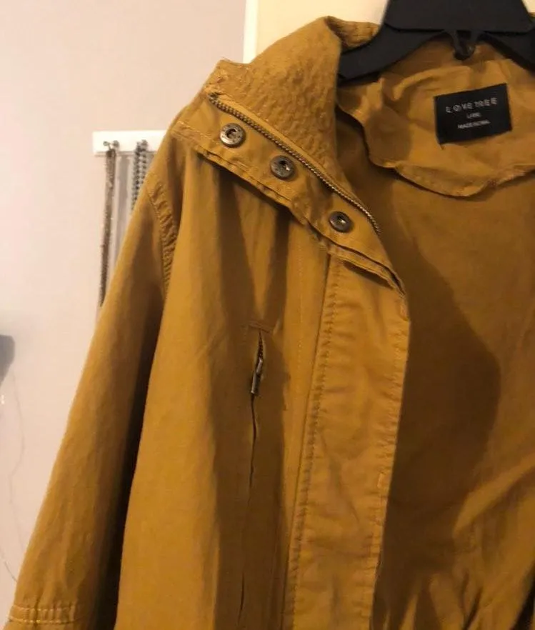 Love Tree Mustard Utility Jacket - Image 4