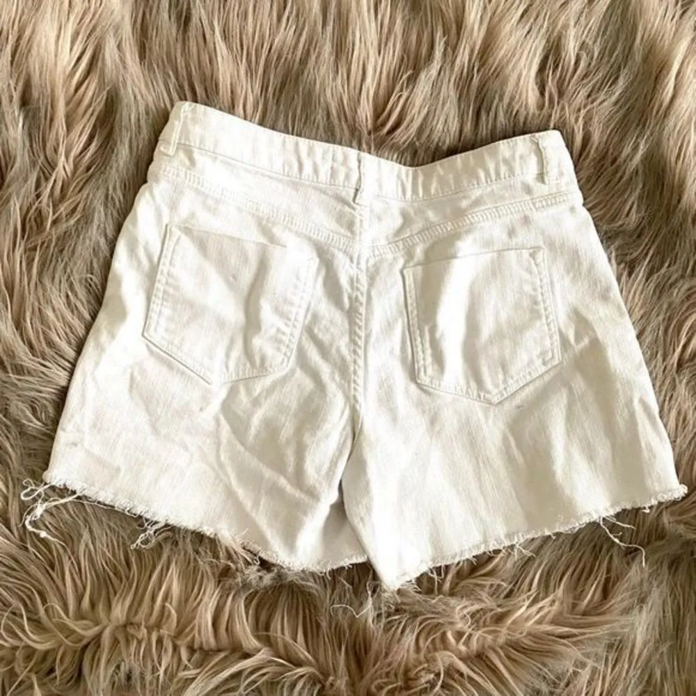 WHITE‎ LABEL Brompton Boyfriend Fit Shorts Sz 26 White - Image 2