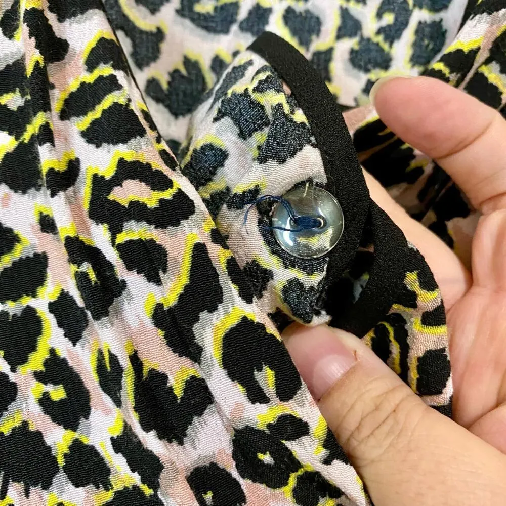 Topshop Women’s Kimono Animal Print Dress Multicolor Size 4 EUC - Image 7