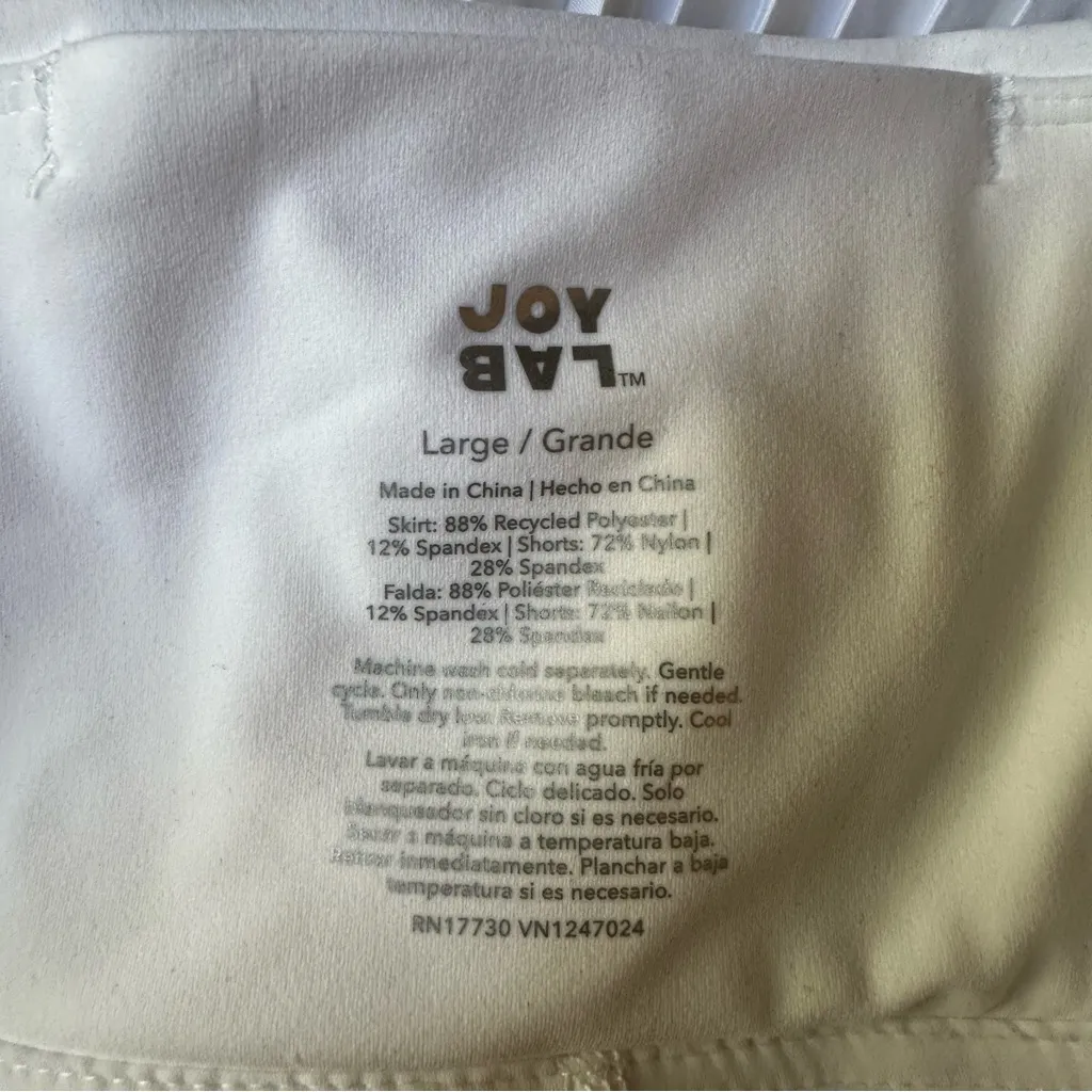 Joy Lab White Pleated Skort NWT Women’s Size Large - Image 8