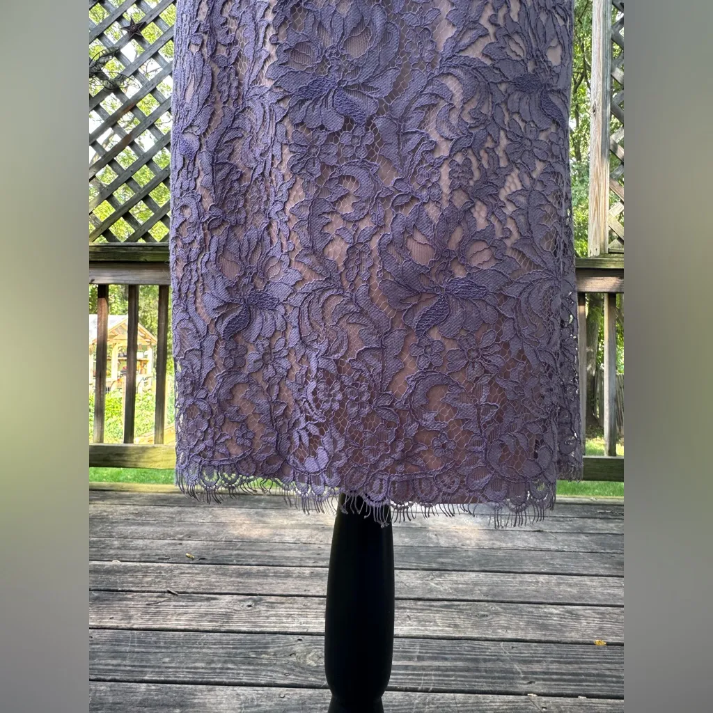 Eliza J Lavender Lace Halter Neck Sheath Dress - Image 9