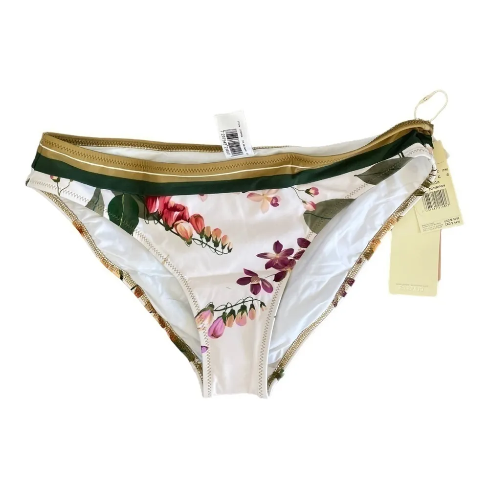 Gottex Floral Print‎ Contrast Trim Bikini - Bottoms 12 Swimsuit - Image 4