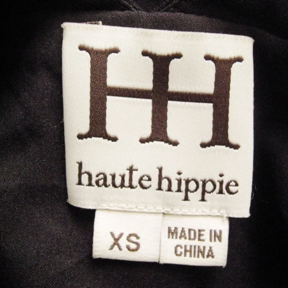 Haute Hippie Black Mock Neck Dress XS - Image 8