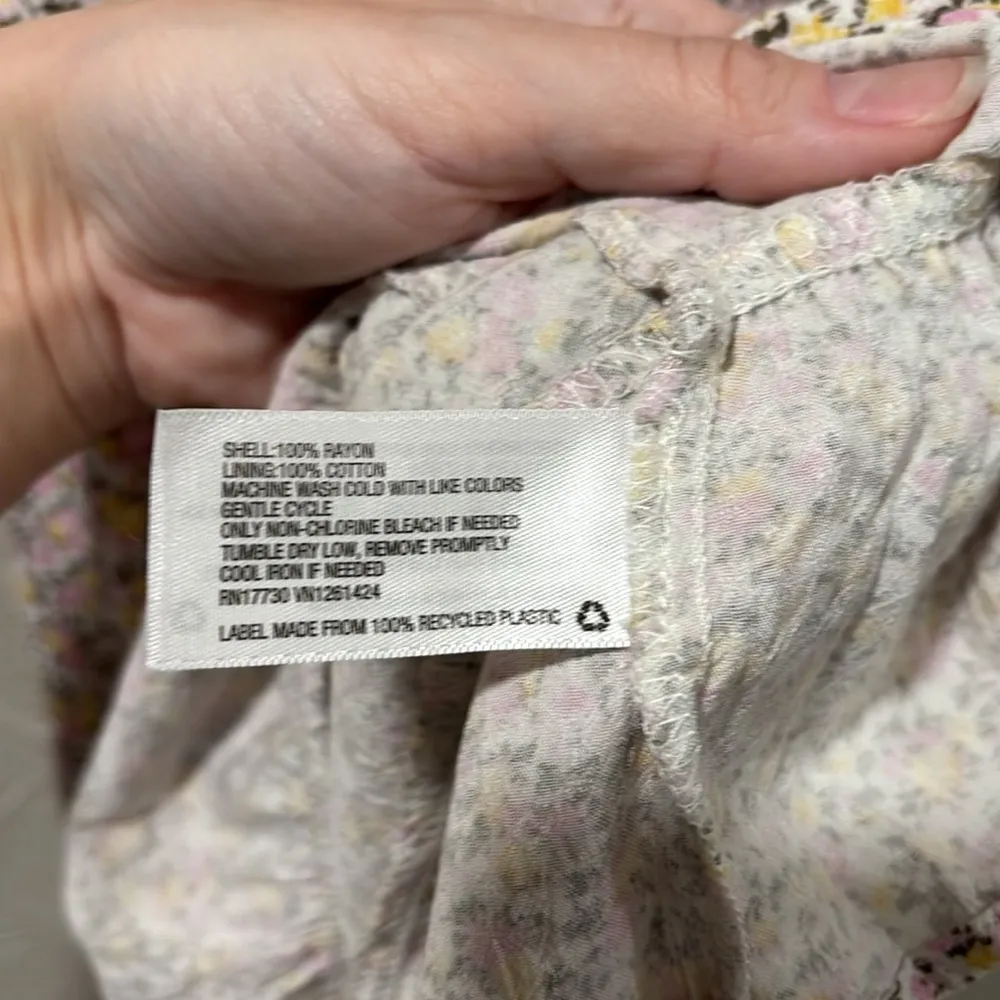 Wild Fable floral mini dress with keyhole back juniors size XS - Image 4