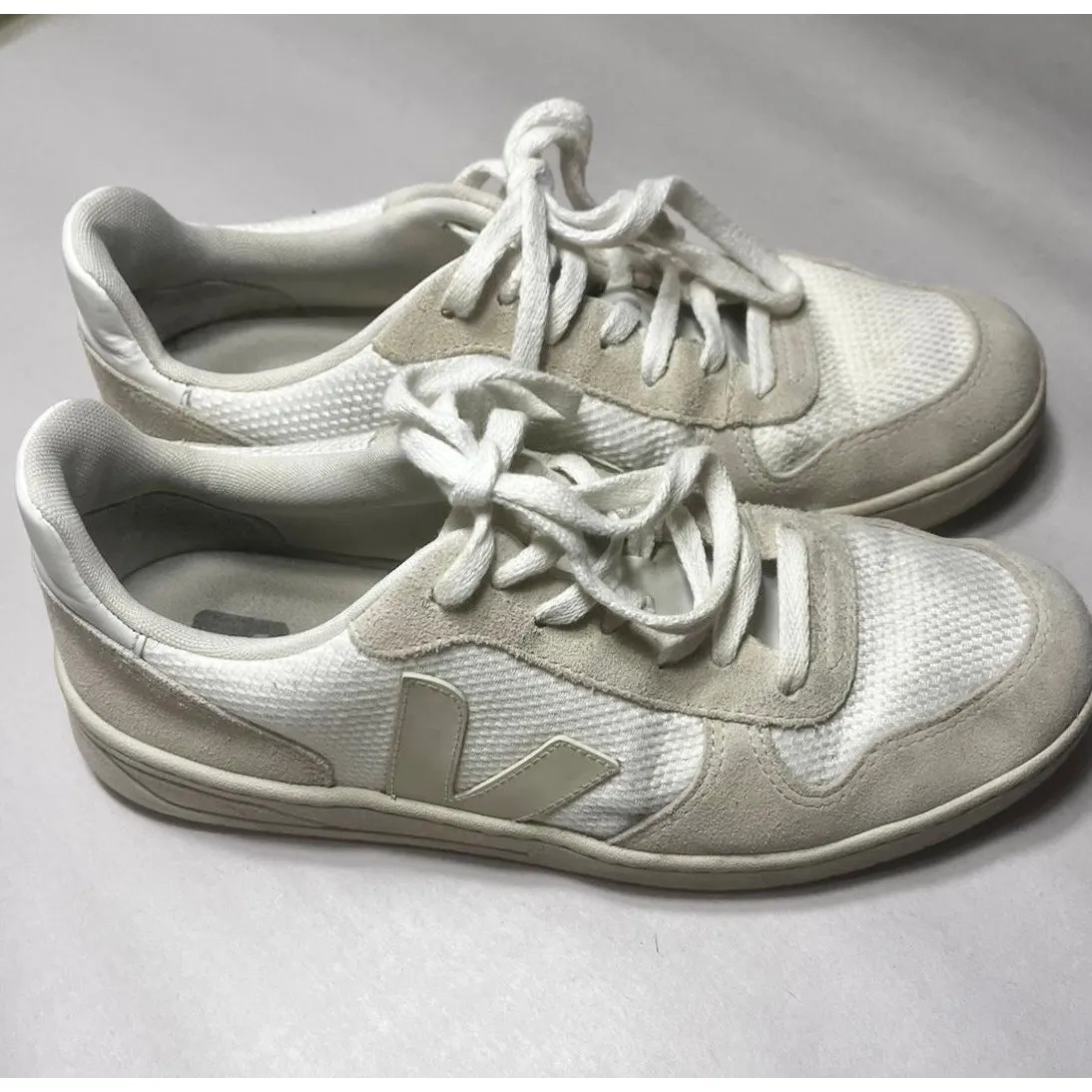 Veja V-10 B-Mesh White Natural Pierre Trainers sz. 8.5 Men's and 10.5 Women's - Image 9