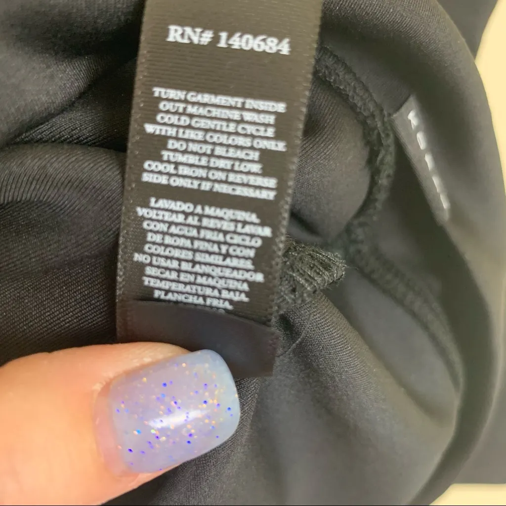 Koral Titrate Metallic Scuba Hoodie Small Black Silver NWT $295 Retail - Image 4