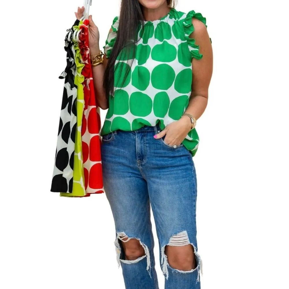 CES FEMME Brunch and Go Shift Top in Kelly Green Size 2X New without Tag - Image 13