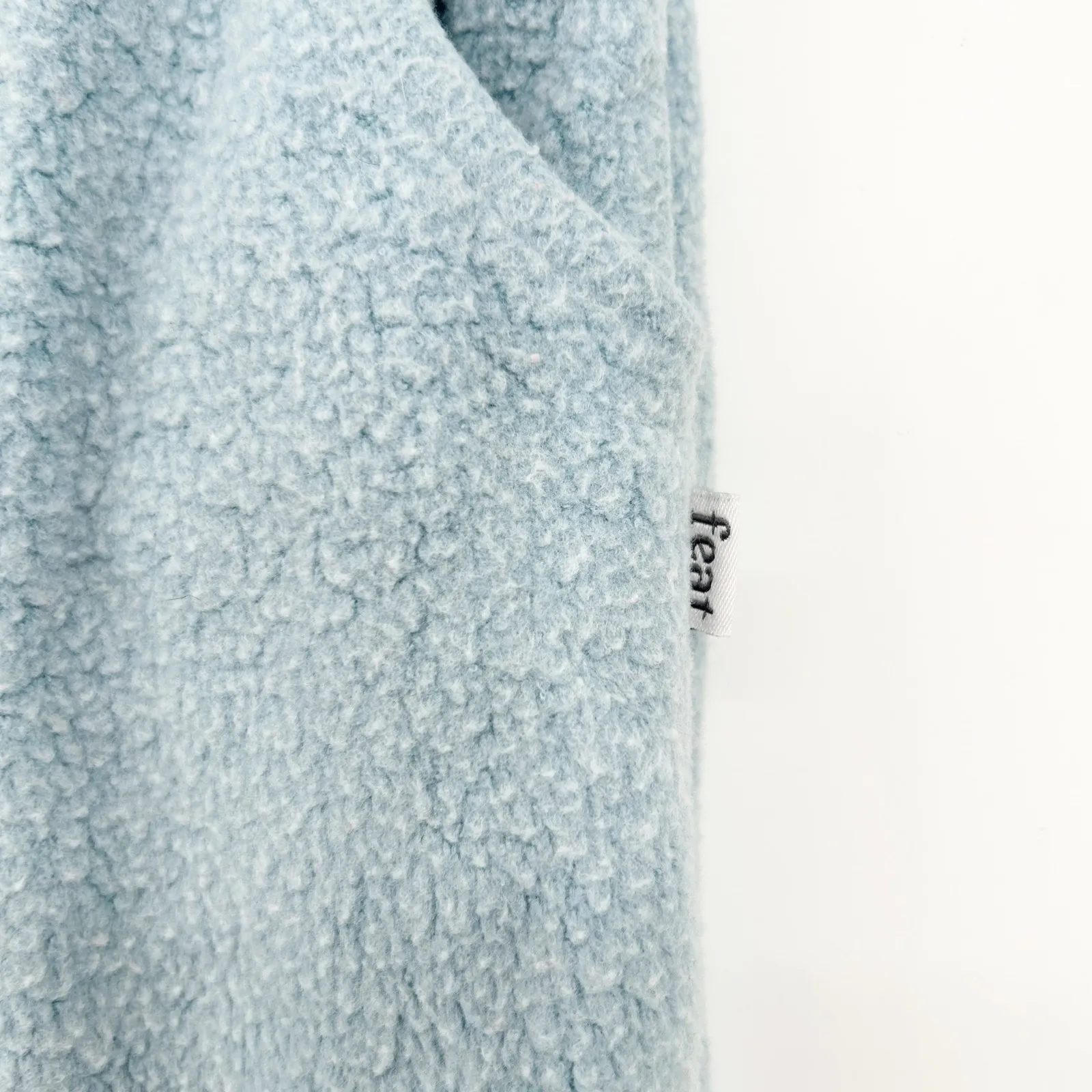 Feat Womens Cozy Lounge BlanketBlend Sherpa Fleece Jogger Pants Size M Burr Blue Size M - Image 4