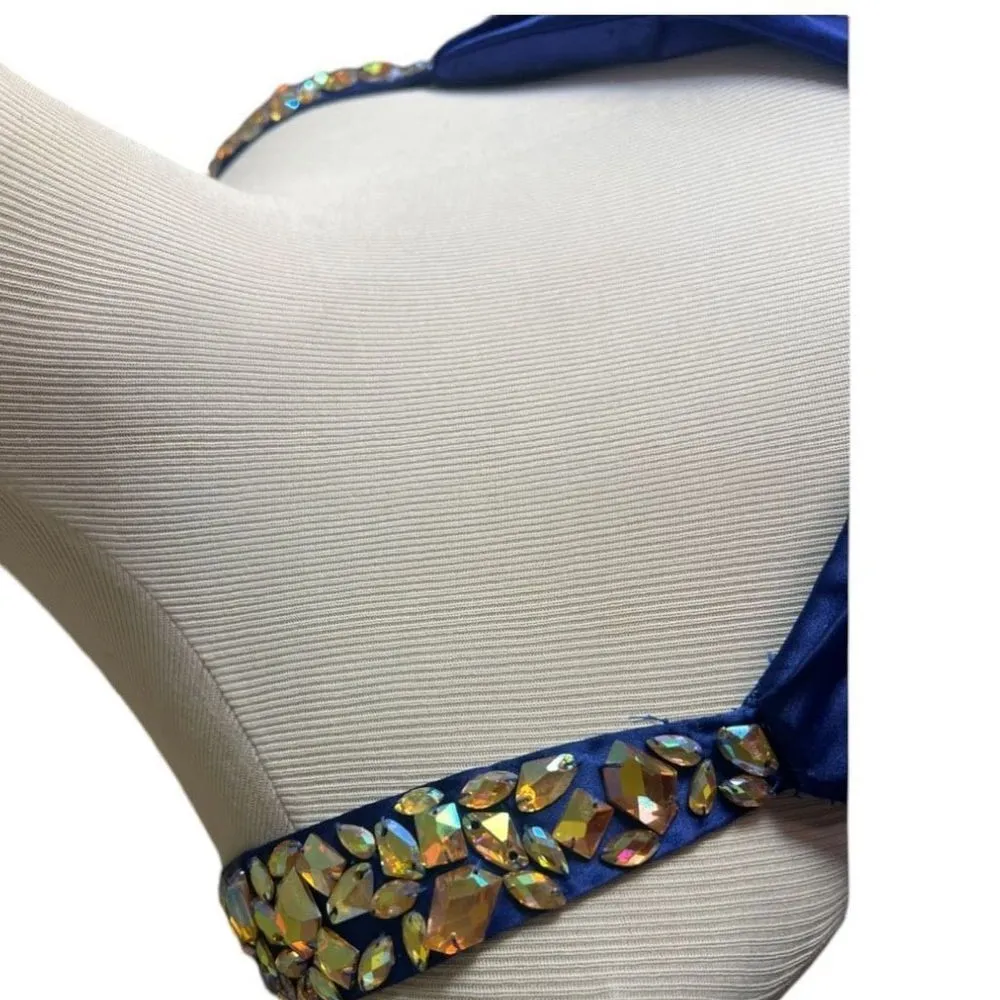 Womens Tiffany Designs Exclusive 46837 Blue Ball Gown Prom Dress - Sz 12 - Image 5