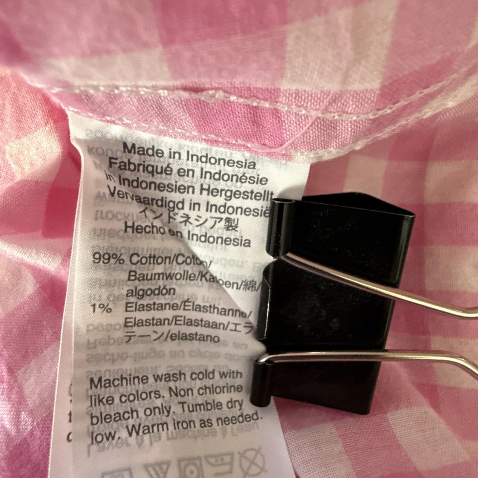 J Crew Women Classic Button Up Shirt Top Size 12 Lightweight Pink Gingham Cotton - Image 8