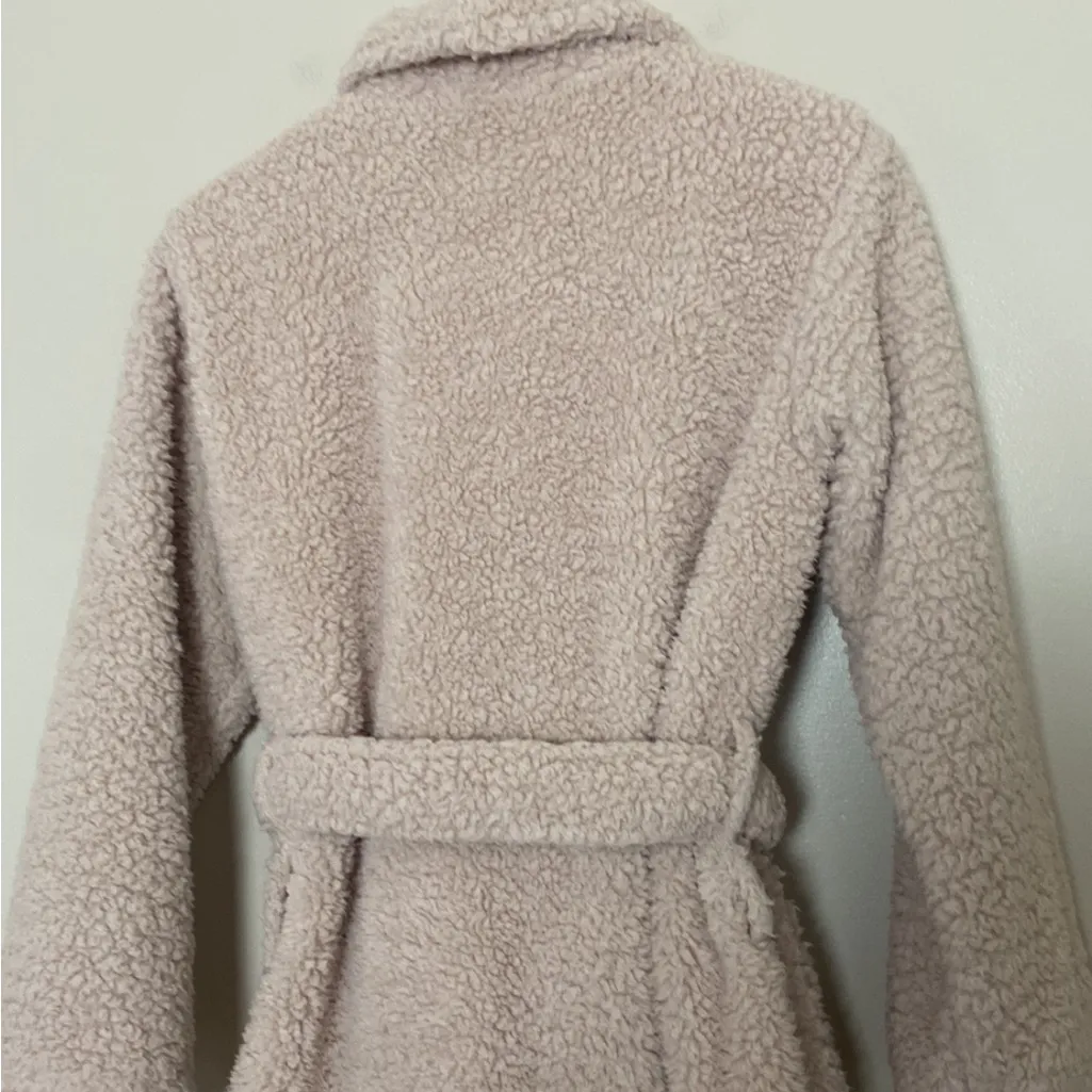 Pottery Barn Teddy Bear Robe Womens Pale Pink Size S - Image 8
