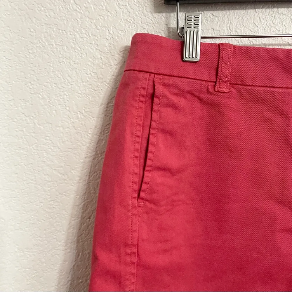 J Crew Womens Shorts Pink Watermelon 4” Stretch Chino Cotton Blend Size 12 - Image 5